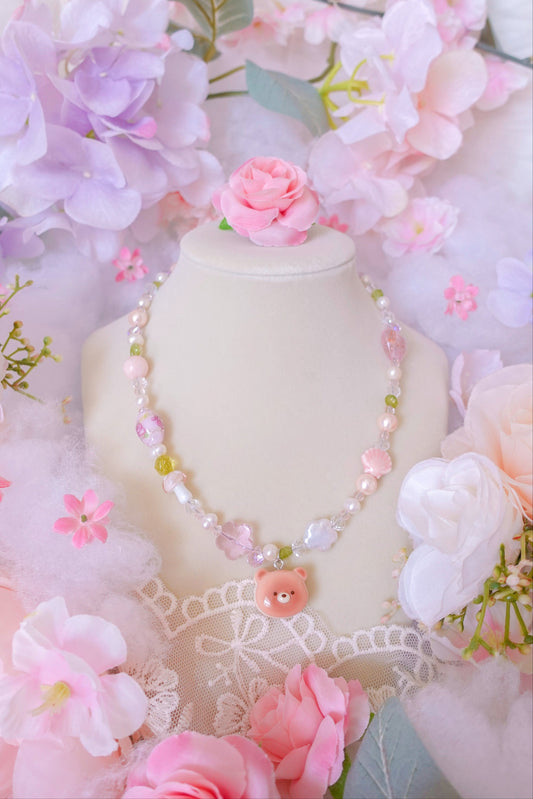 Bear Cookie Sandwich Necklace