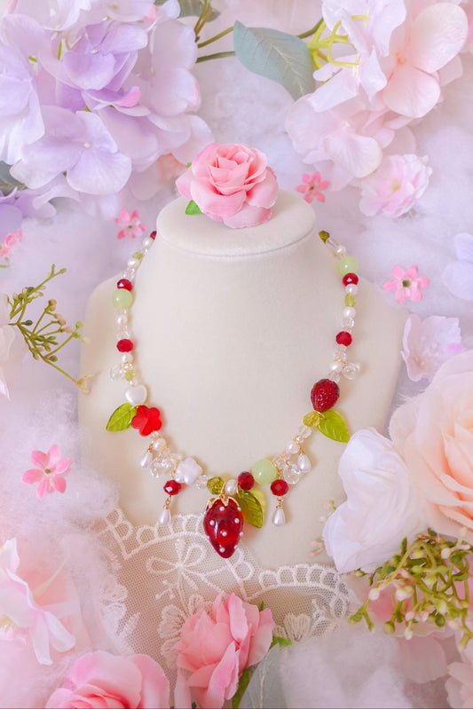 Strawberry Melon Soda Necklace