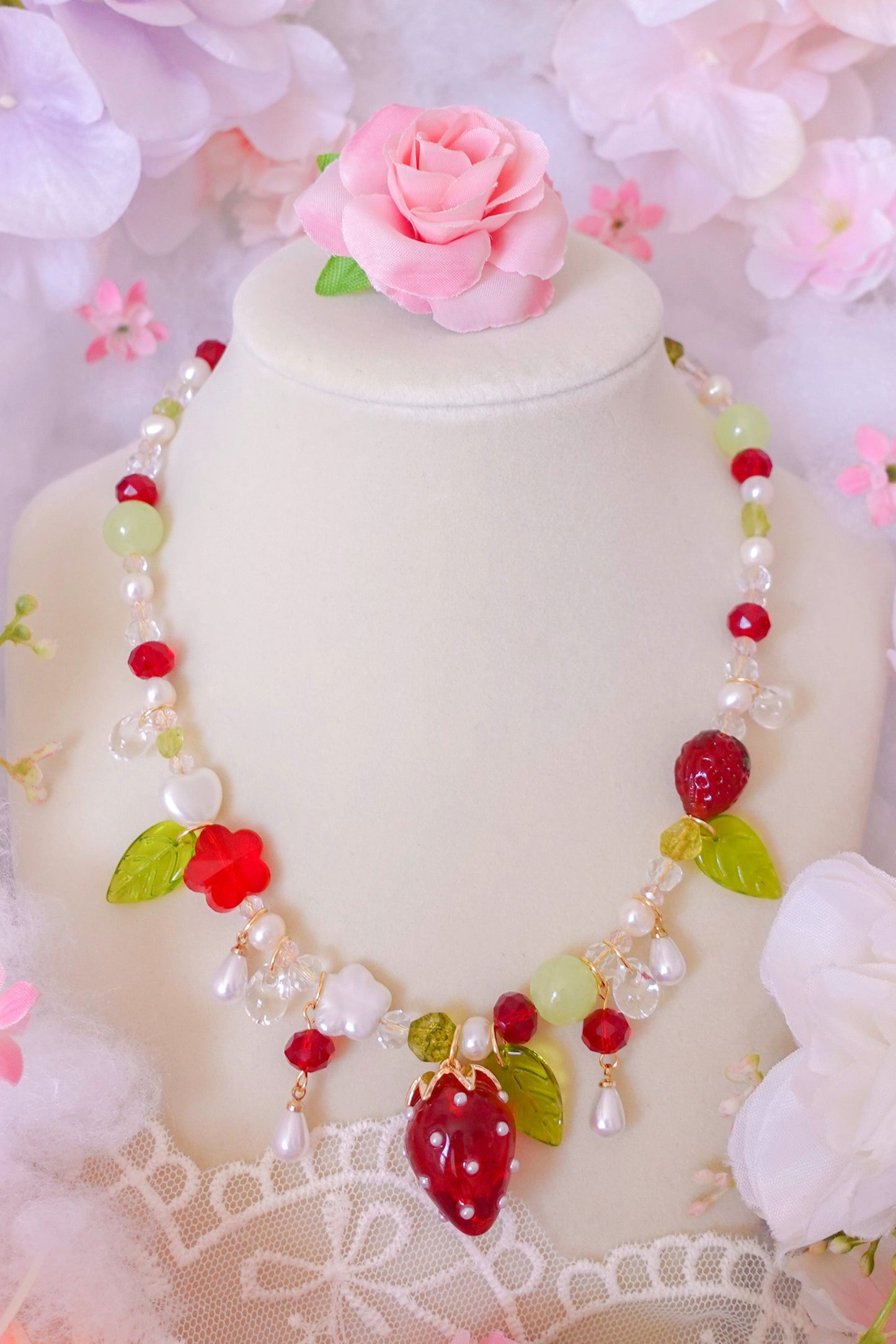 Strawberry Melon Soda Necklace