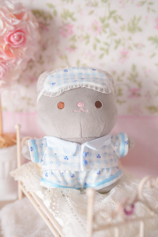 PREORDER ✿ Blueberry ♡ Crème Cat Keychain