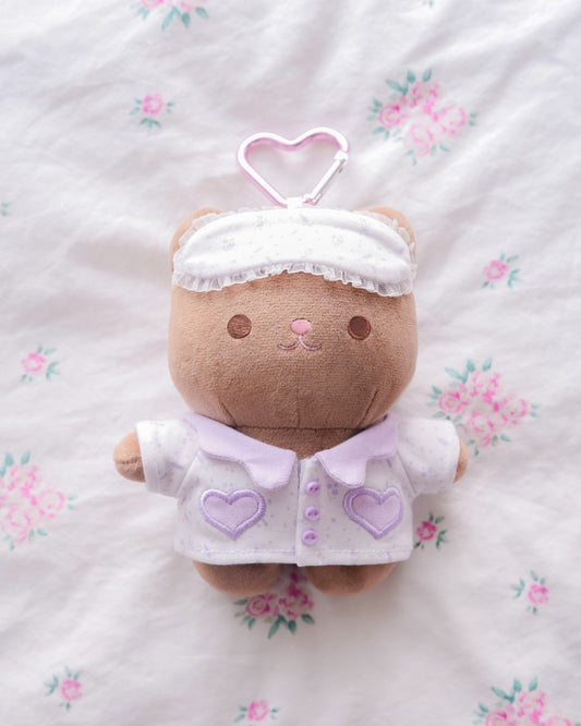 PREORDER ✿ Lavender Cocoa ♡ Crème Cat Keychain