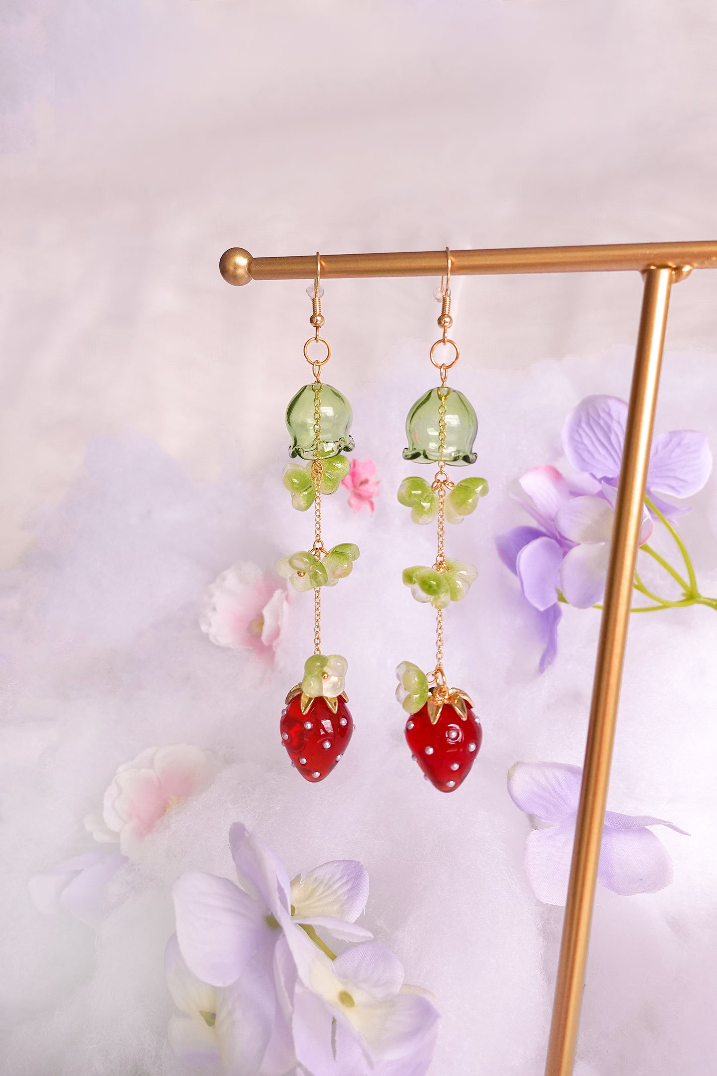 Strawberry Vine Earrings