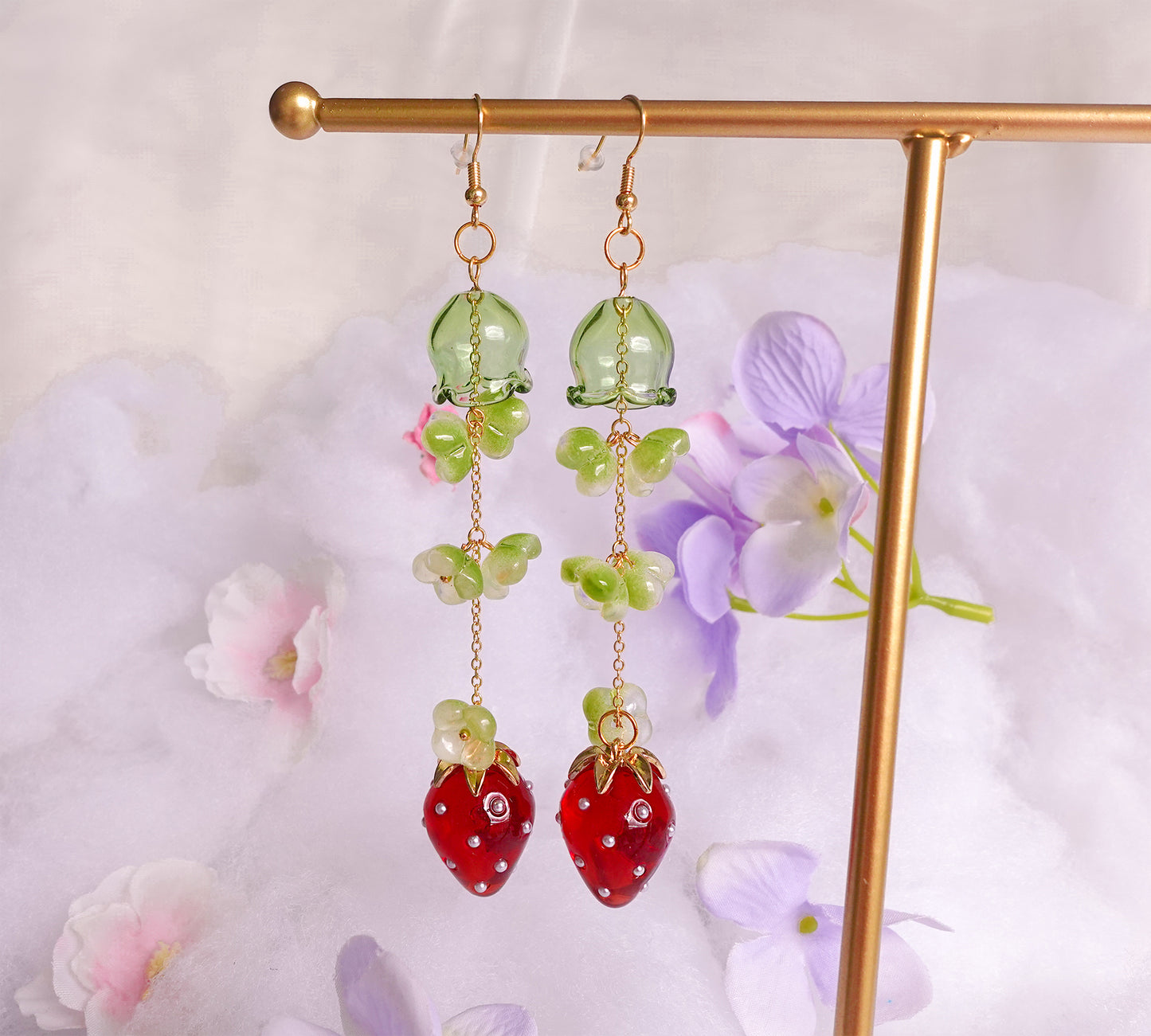 Strawberry Vine Earrings