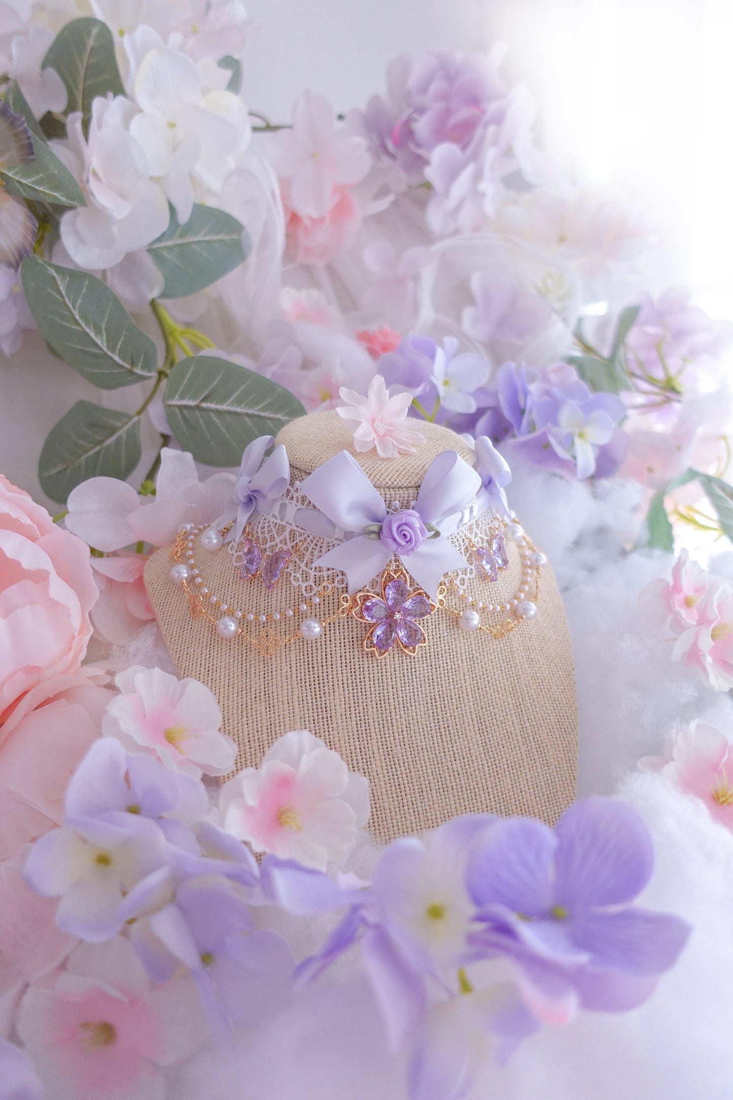 Wisteria Bundle (Choker + Earrings)