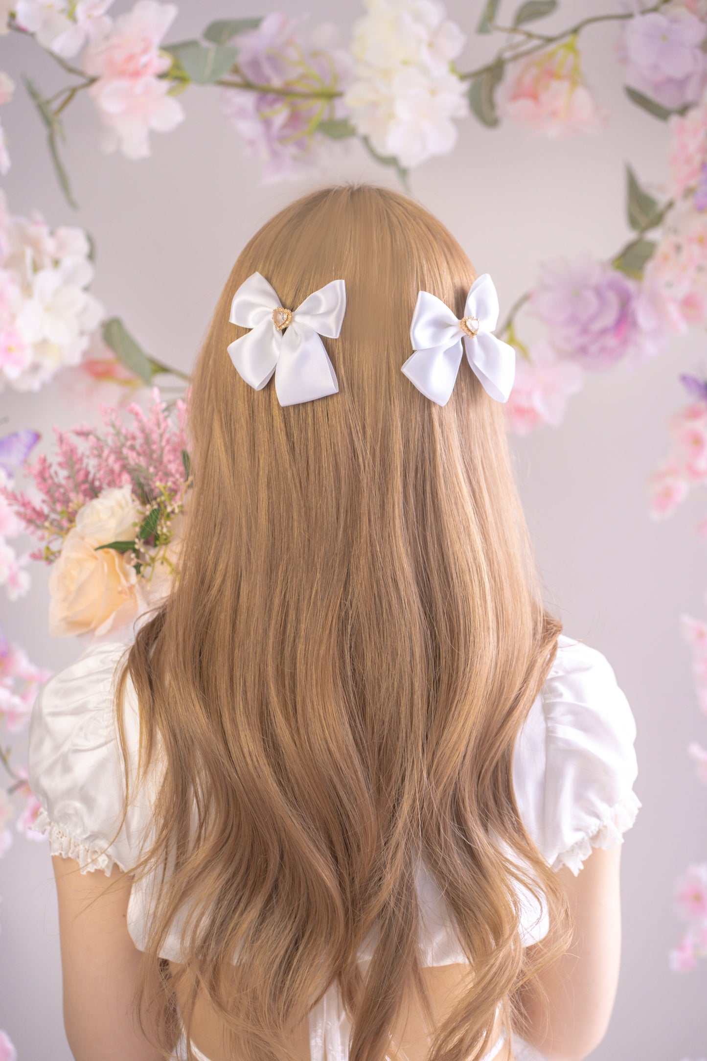 Chibi Magica Bows (white)