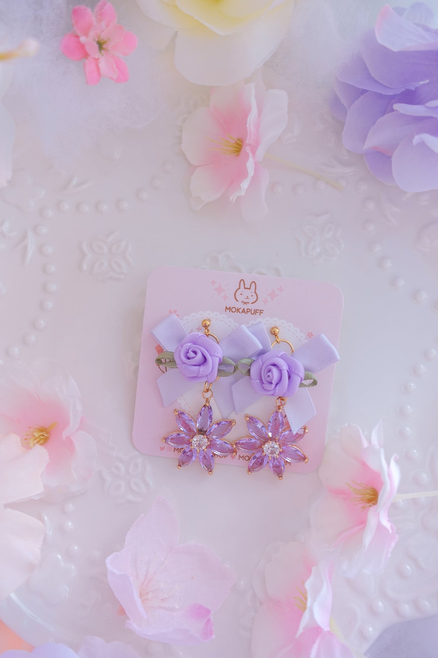 Wisteria Bundle (Choker + Earrings)