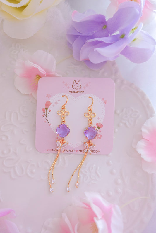 Violet Wisp Earrings