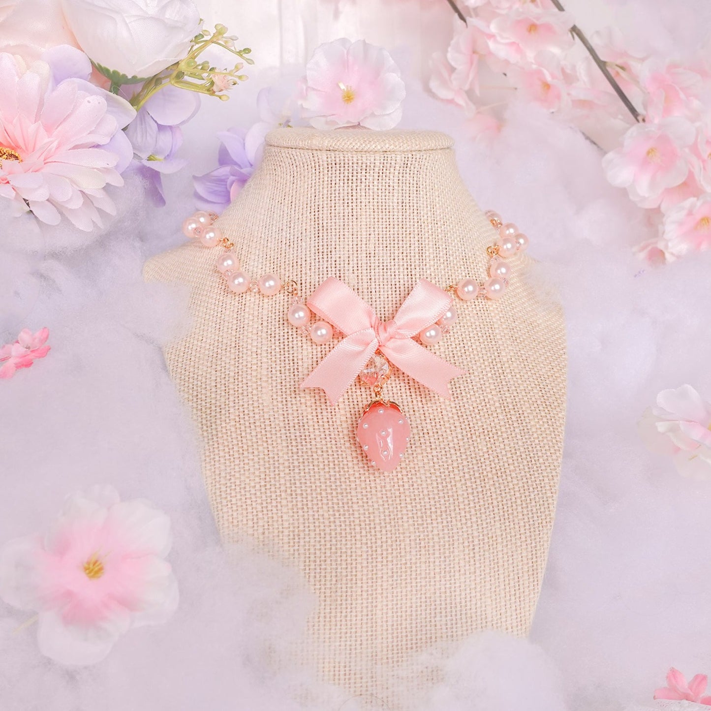 Strawberry Yogurt Necklace