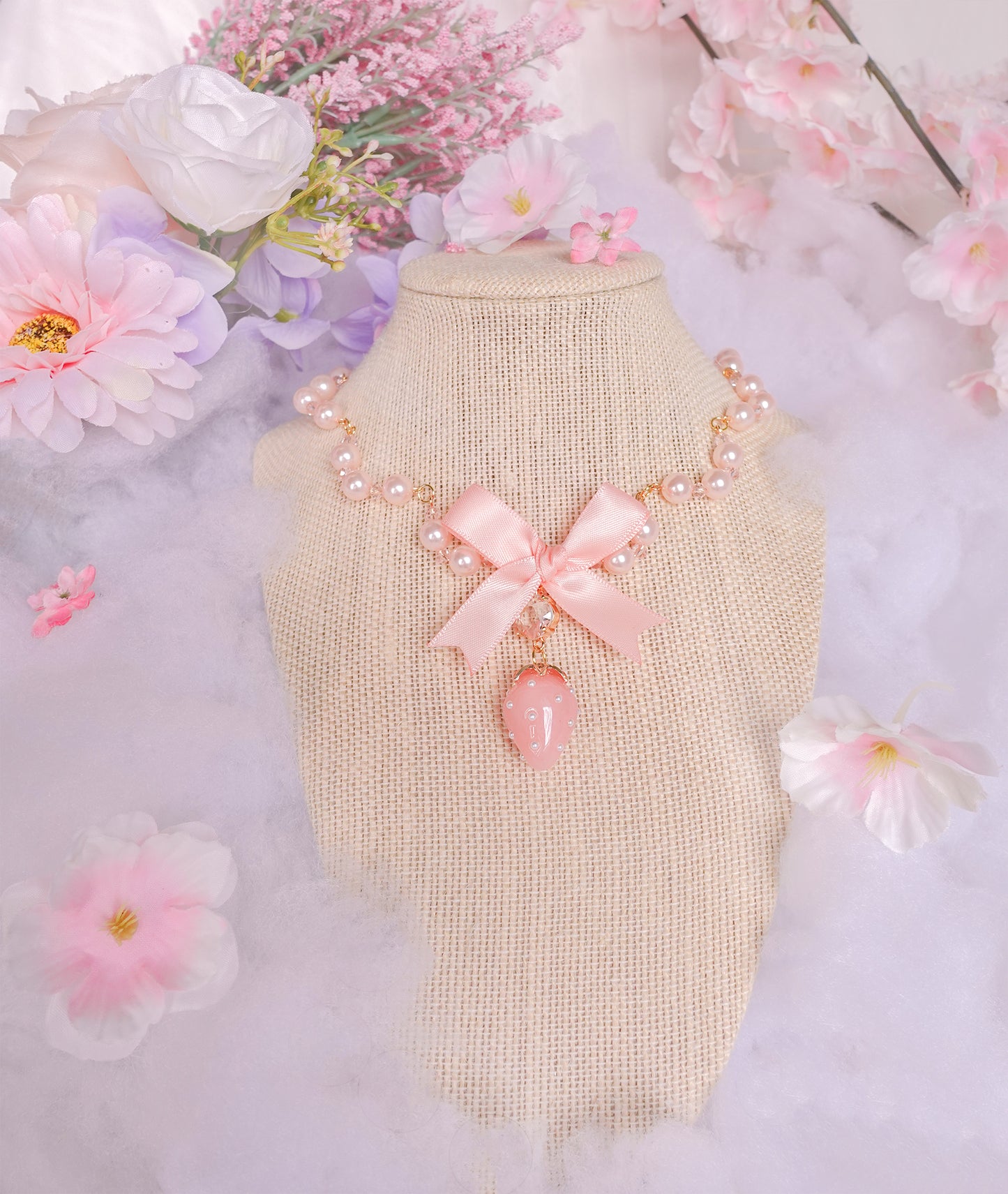 Strawberry Yogurt Necklace