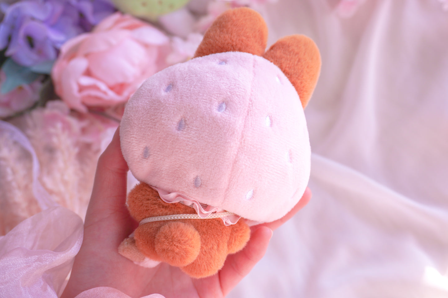 Strawberry Chocolat Plushie Keychain