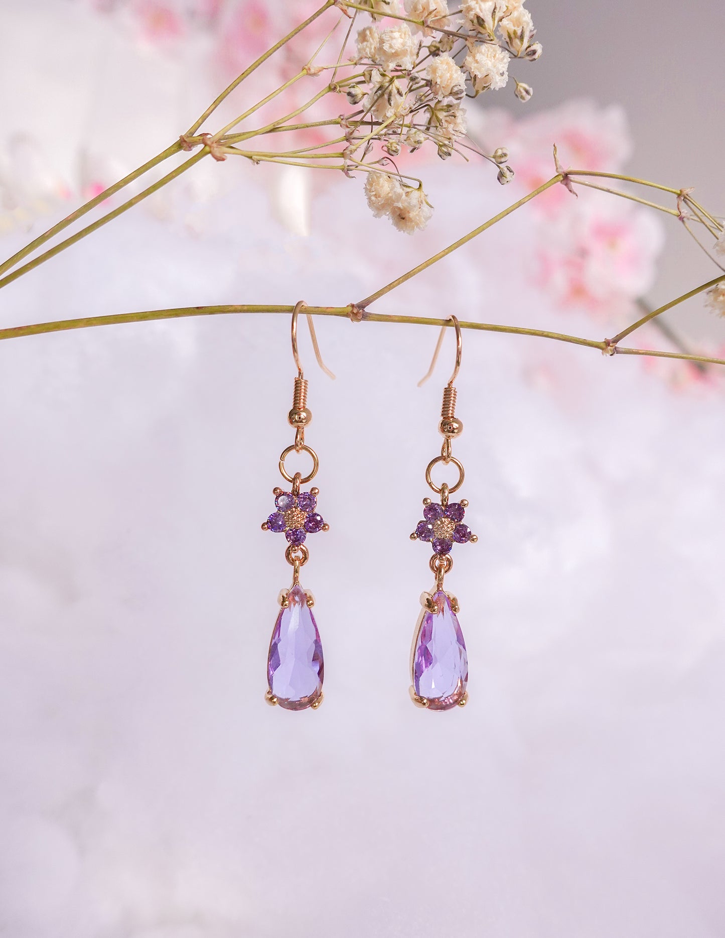 Lavender Perfume Earrings