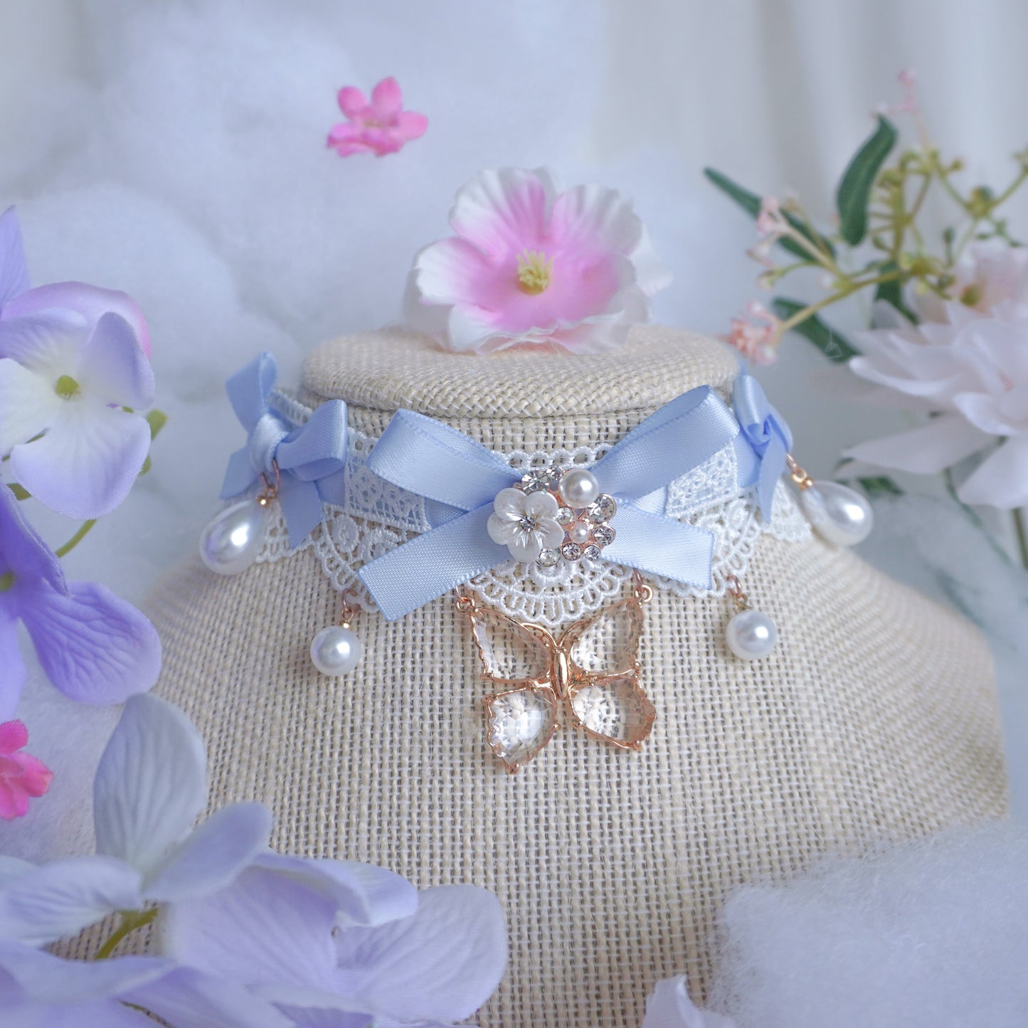 Blueberry Milk Crystalfly Choker