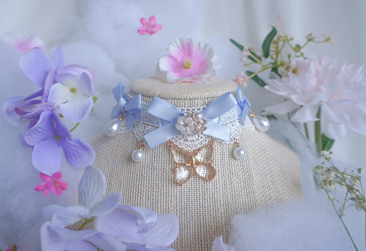 Blueberry Milk Crystalfly Choker