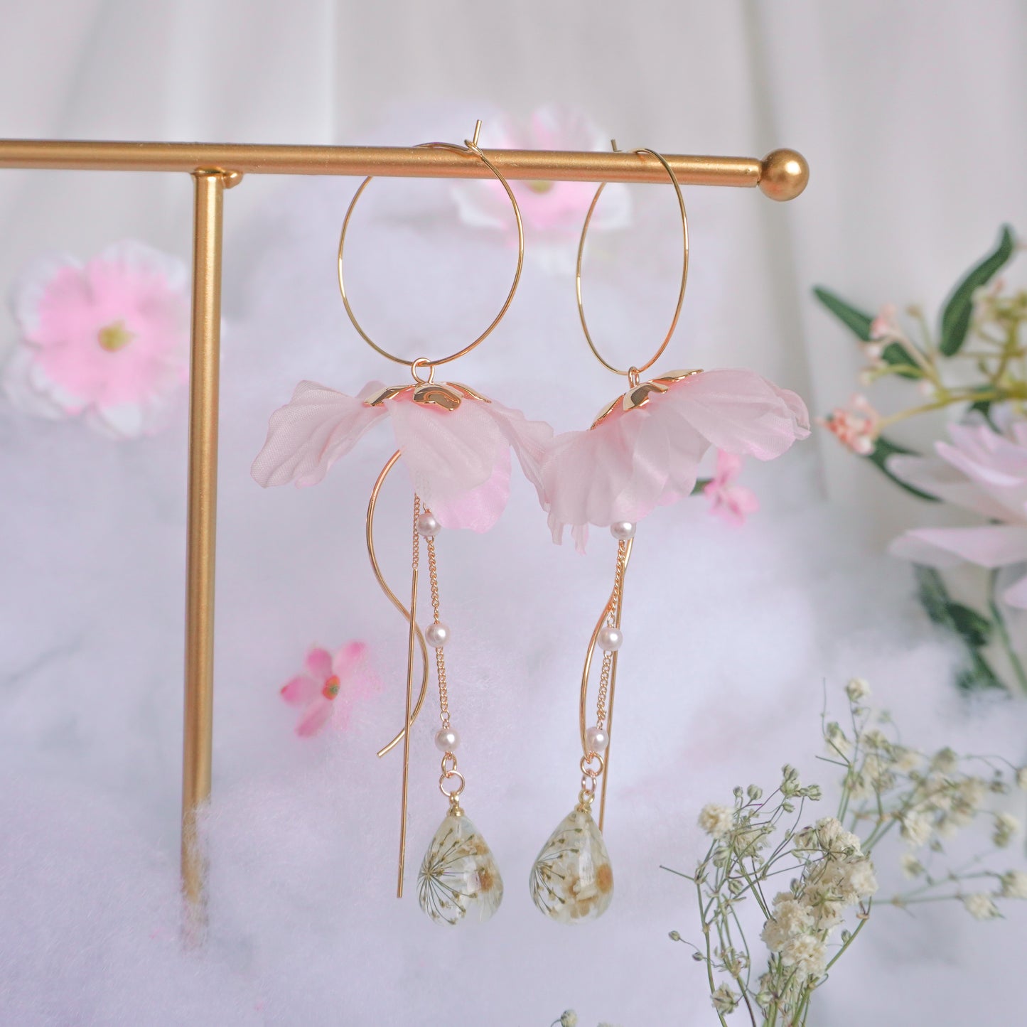 Lotus Raindrop Earrings