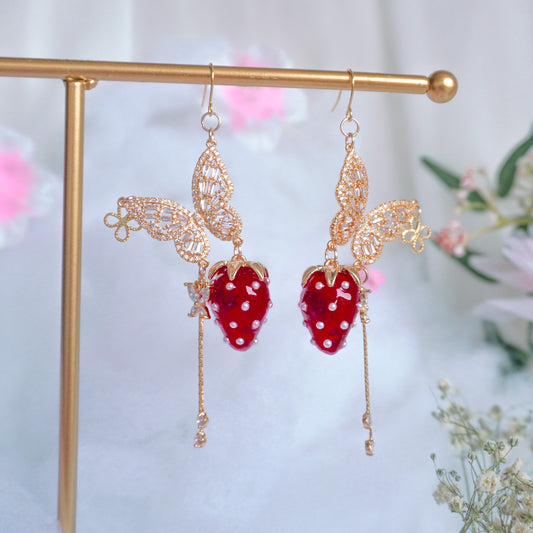 Strawberry Tart Earrings