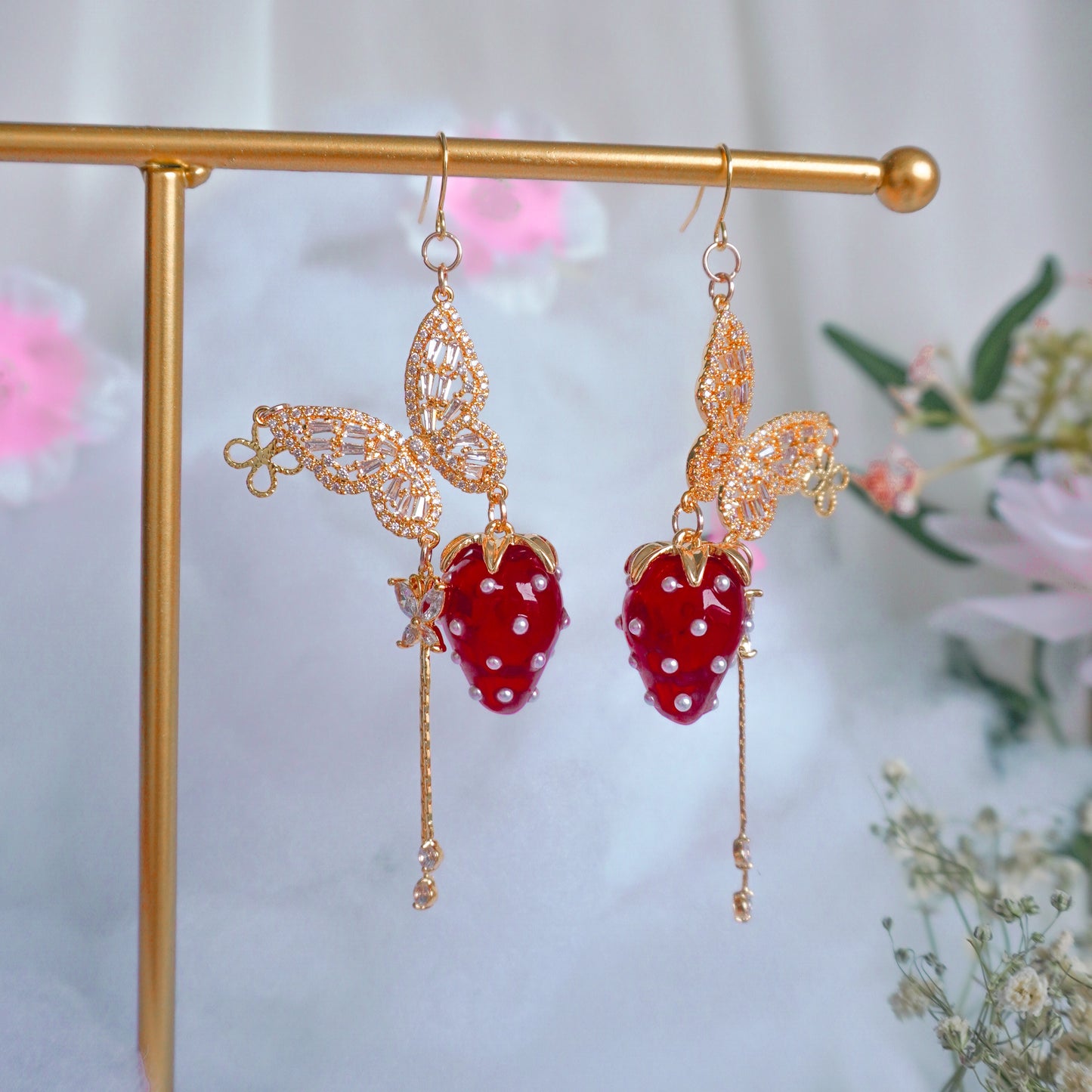 Strawberry Tart Earrings