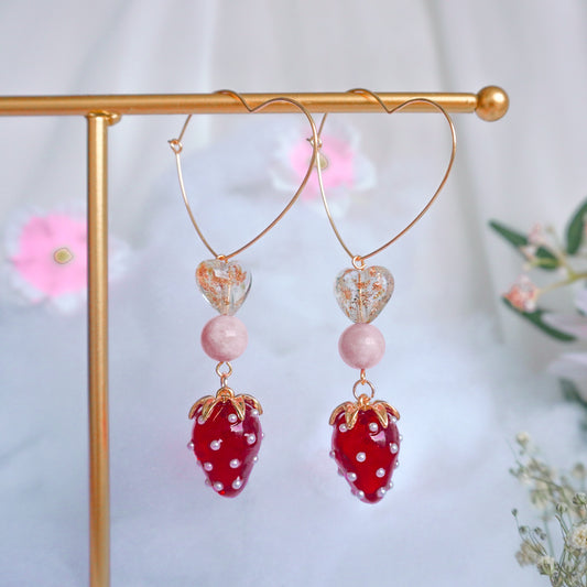 Strawberry Sugar Cookie Earrings