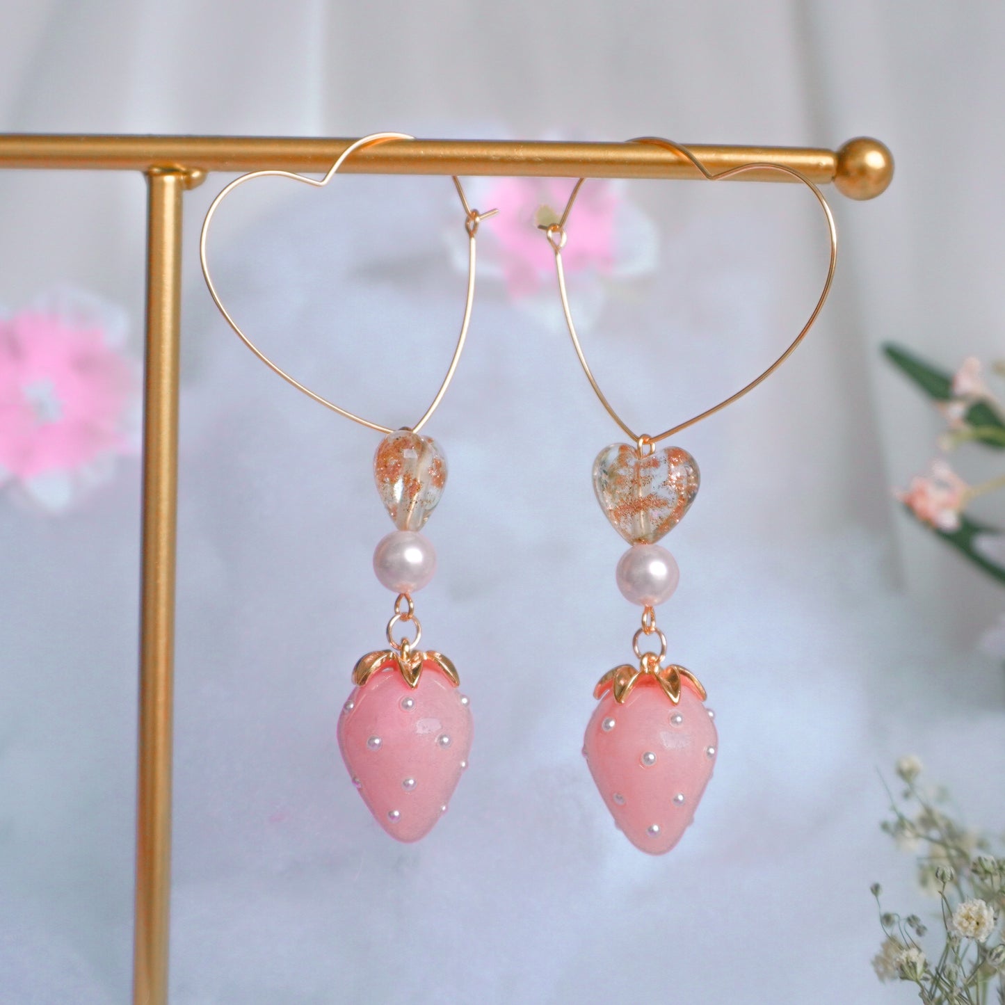 Strawberry Sugar Cookie Earrings