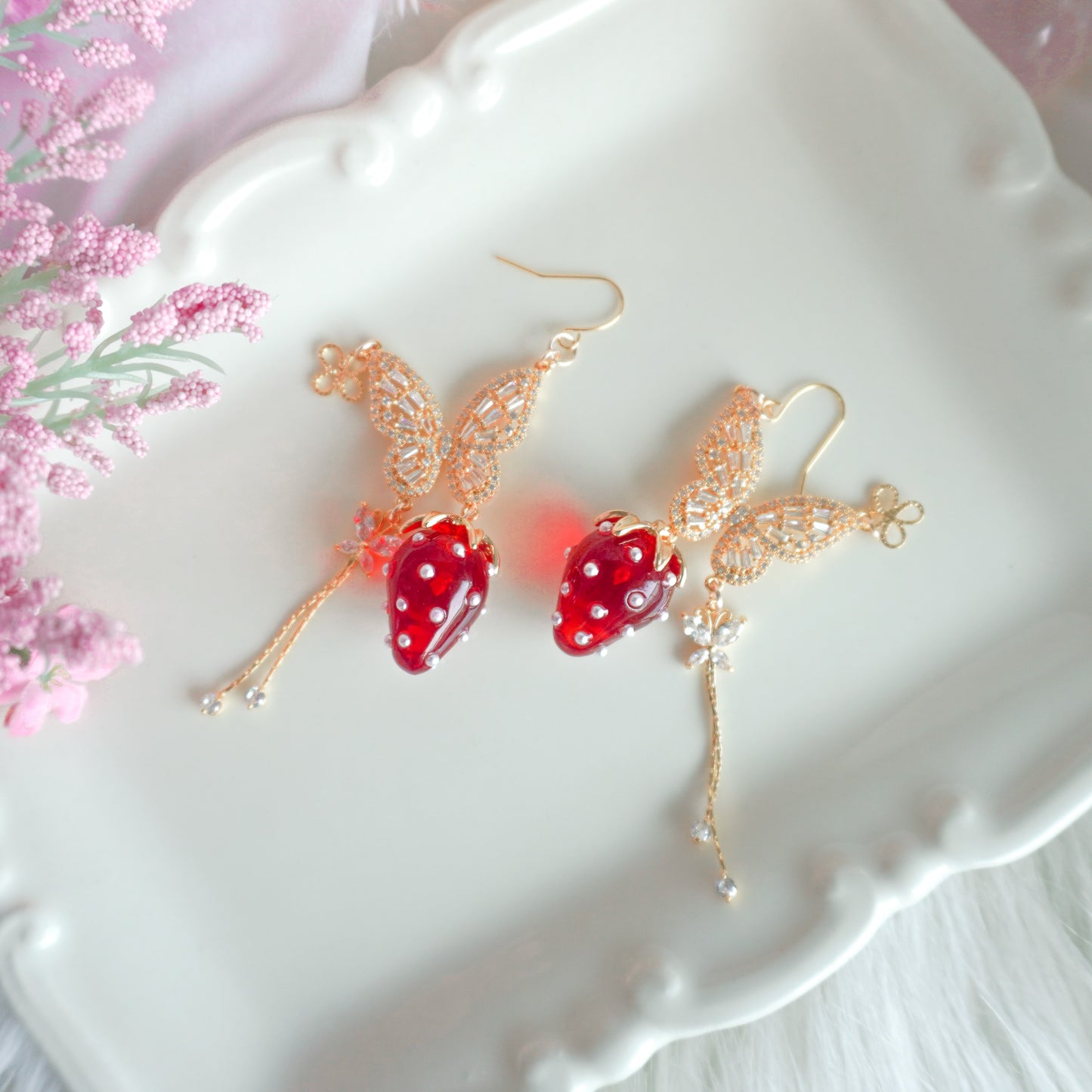 Strawberry Tart Earrings