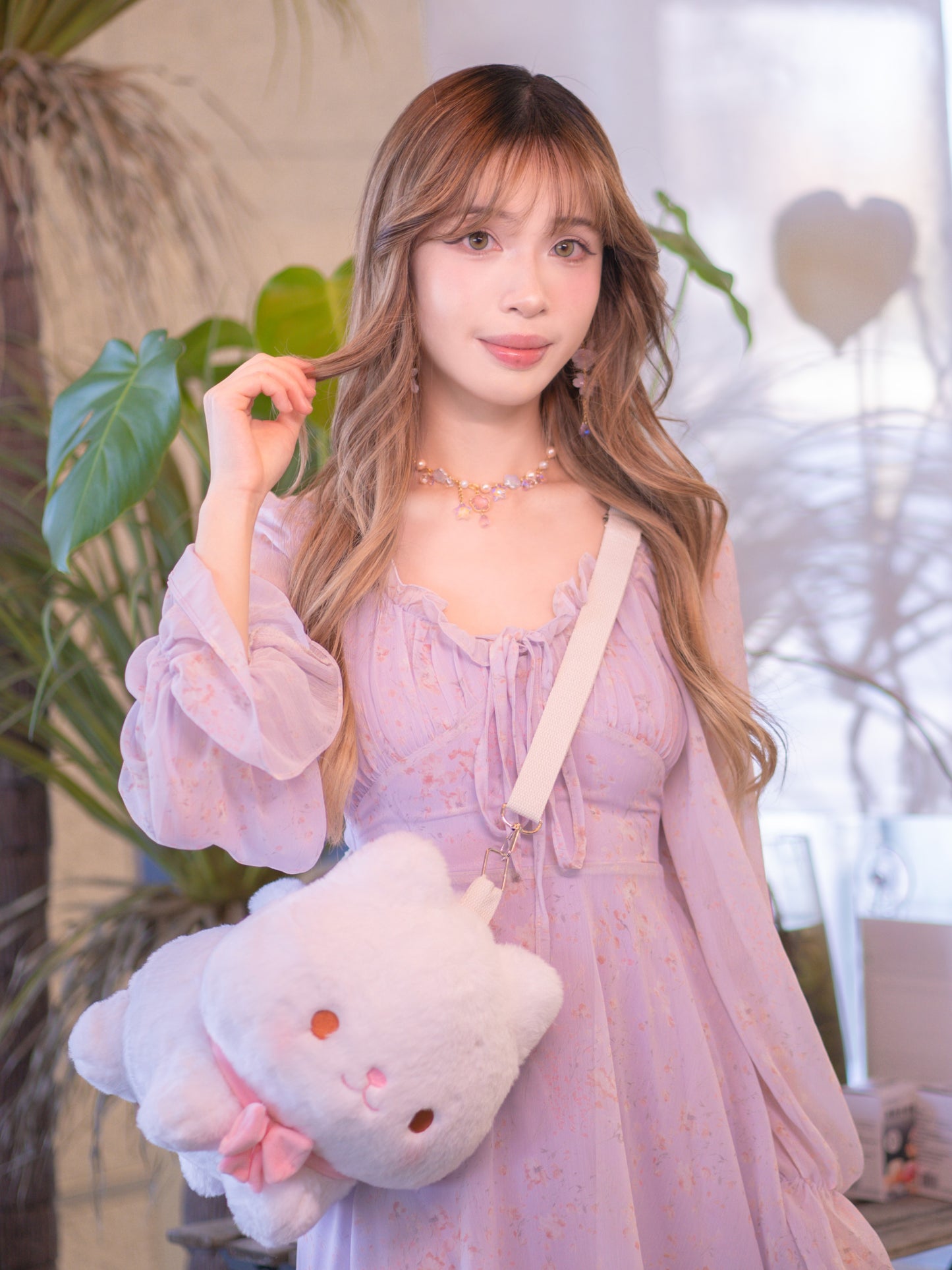 Cream Cat ♡ Plush Purse