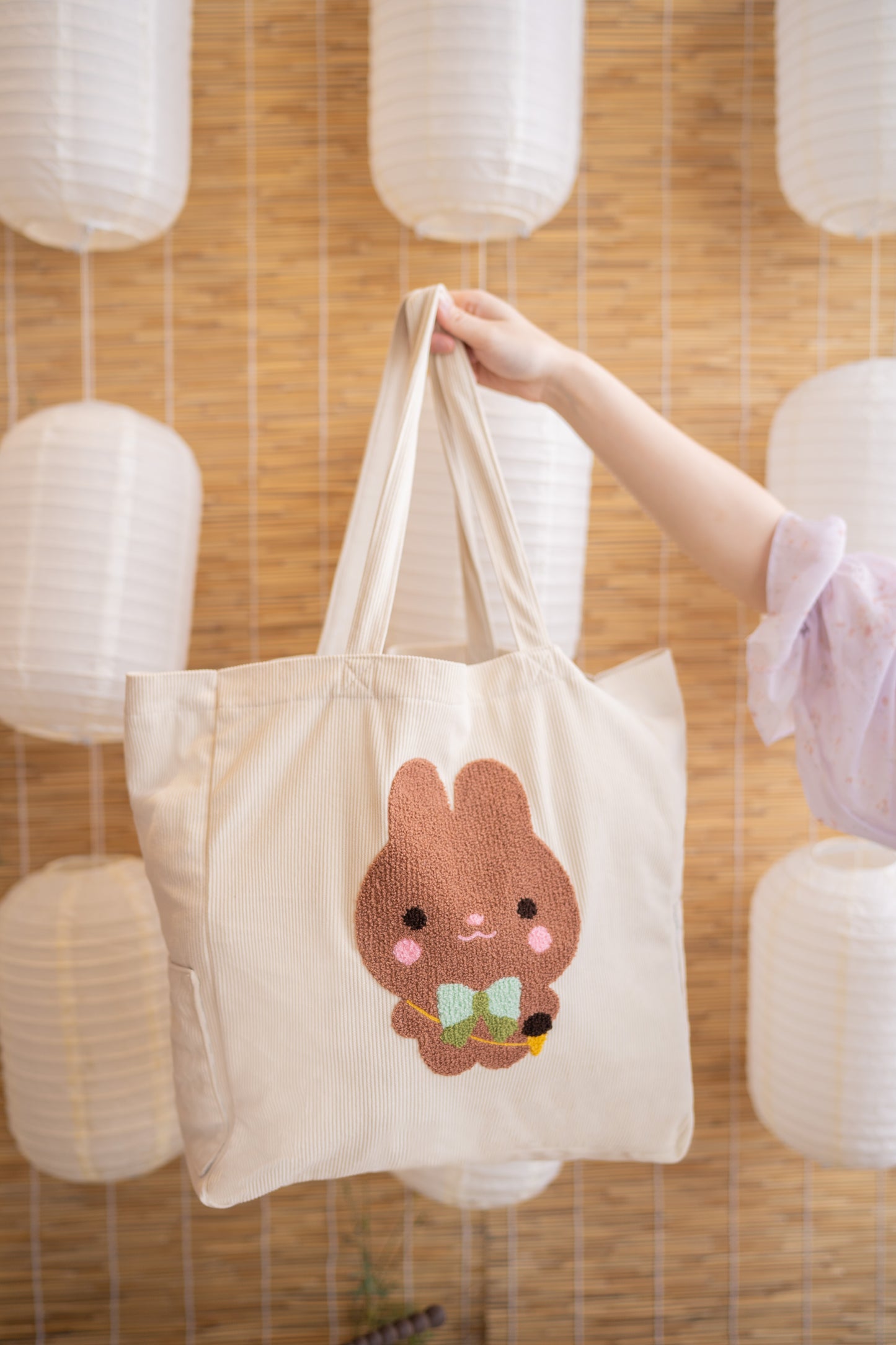 Neapolitan Bun XL Tote Bag ♡ Khaki | BUY 1 GET 1 50% OFF!