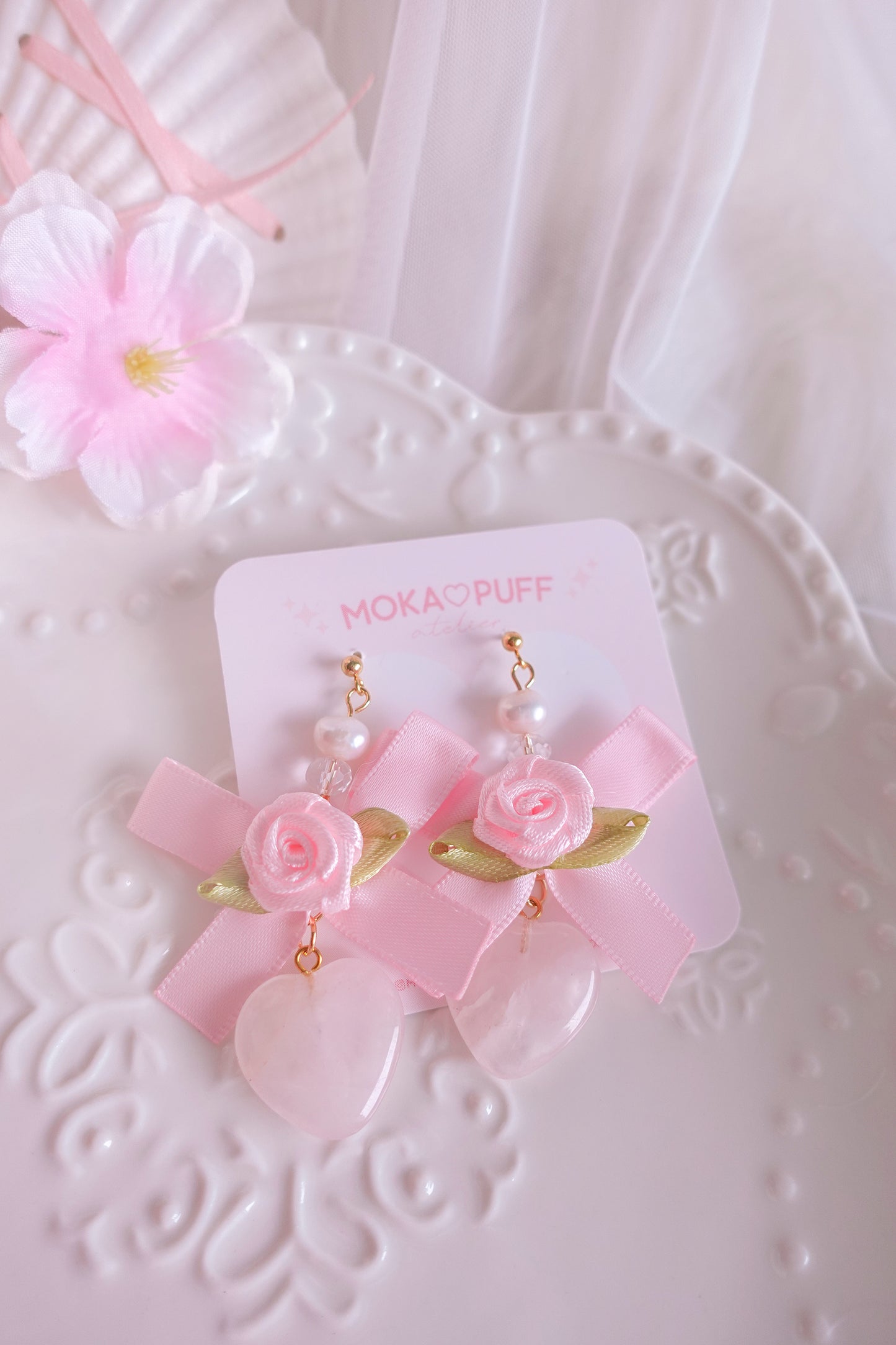 Rose Quartz Earrings