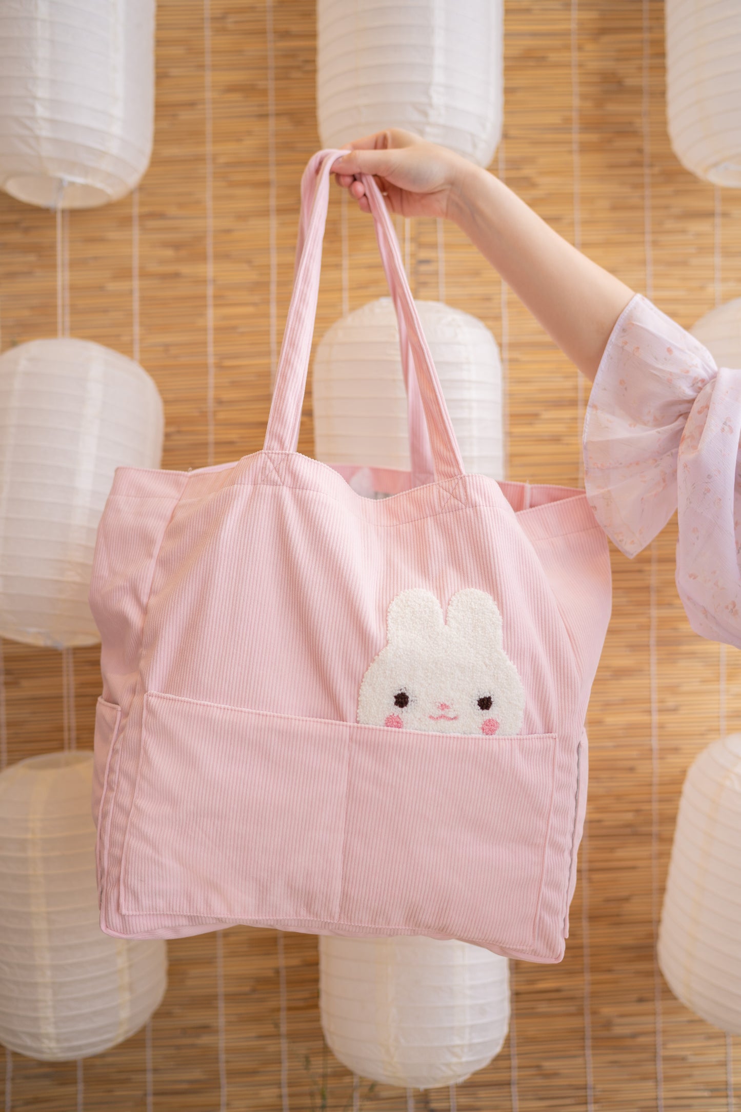 Neapolitan Bun XL Tote Bag ♡ Pink | BUY 1 GET 1 50% OFF!