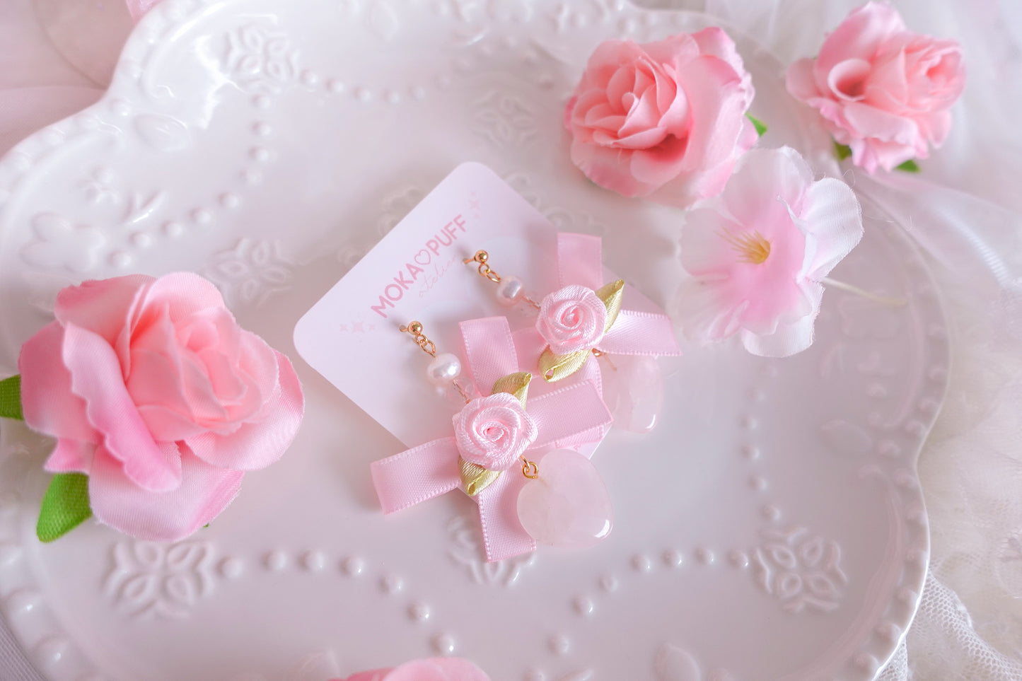 Rose Quartz Earrings