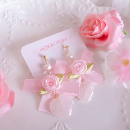 Rose Quartz Earrings