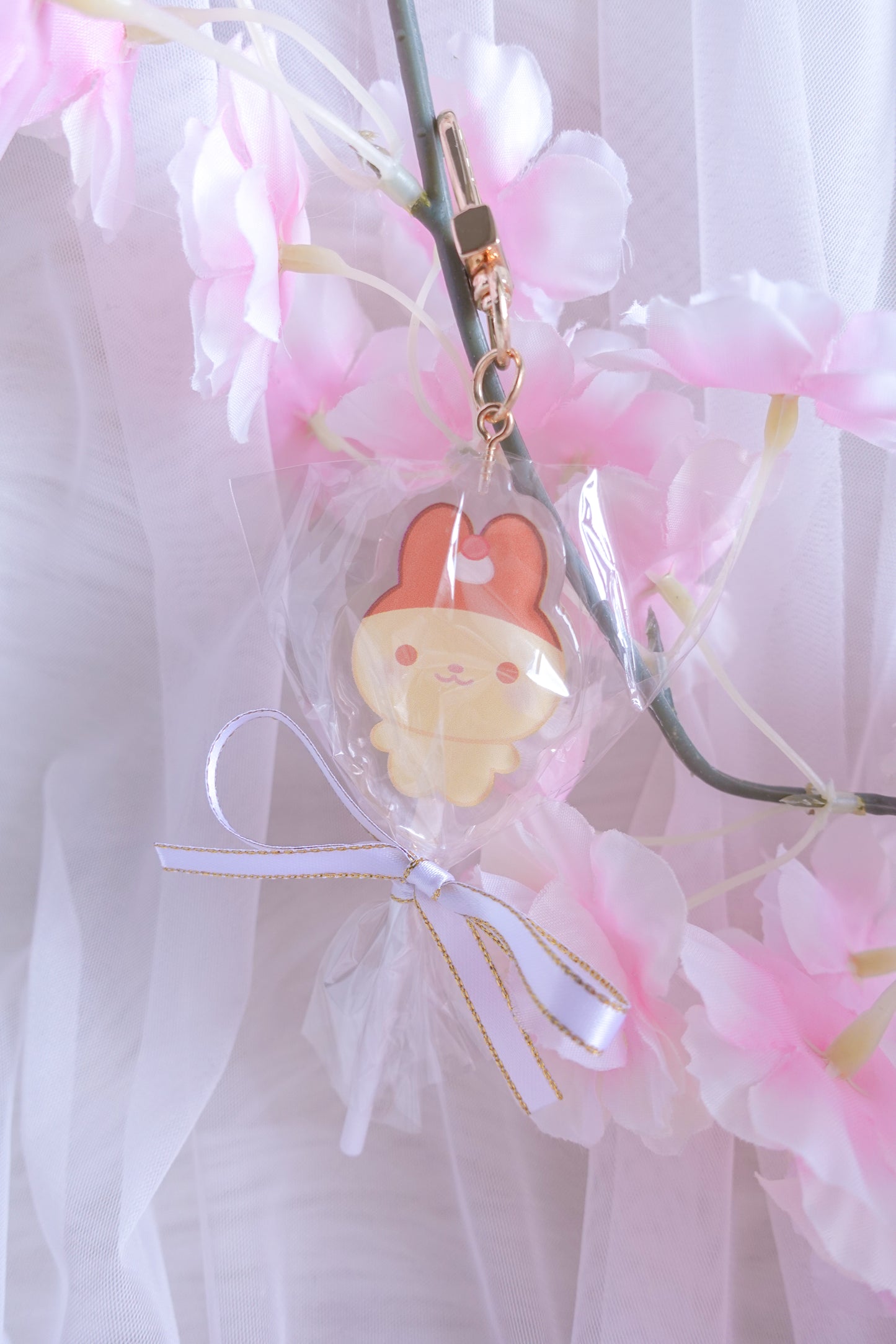 Pudding and Apollo Lollipop Keychains