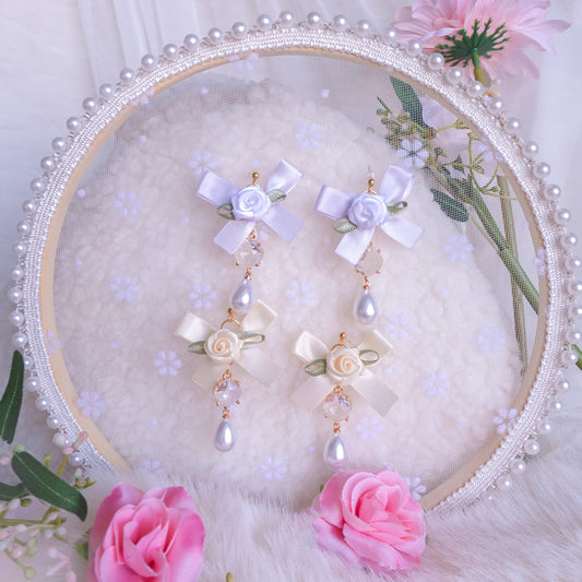 Milk Cake & Lavender Milk Earrings