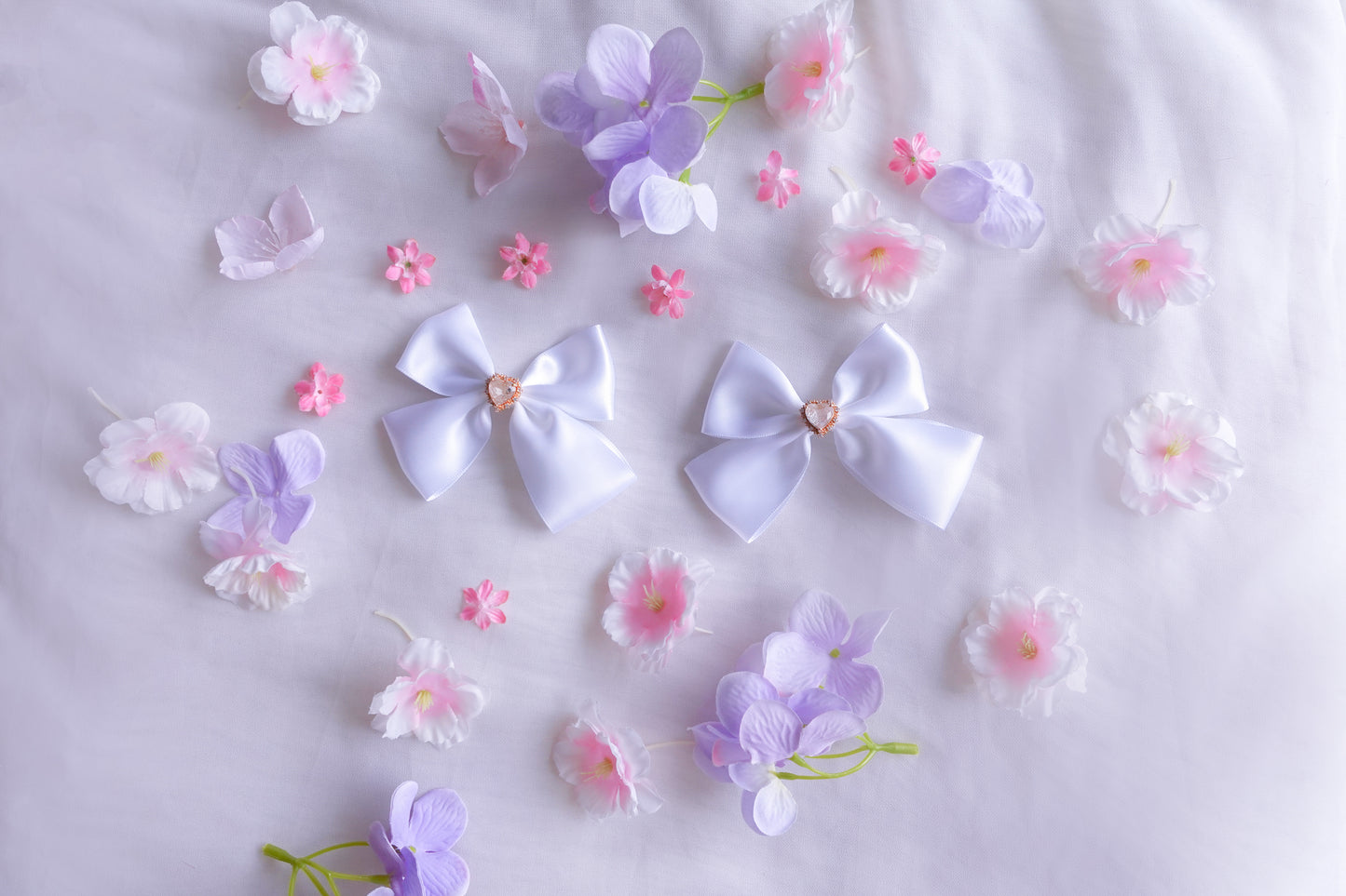 Chibi Magica Bows (white)