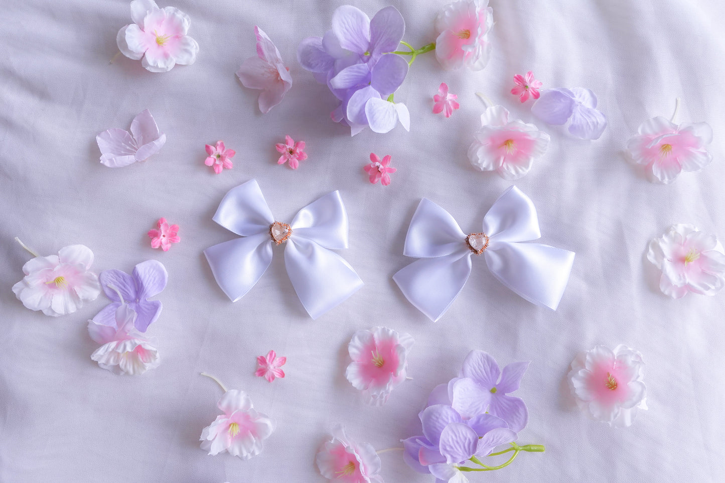 Chibi Magica Bows (white)