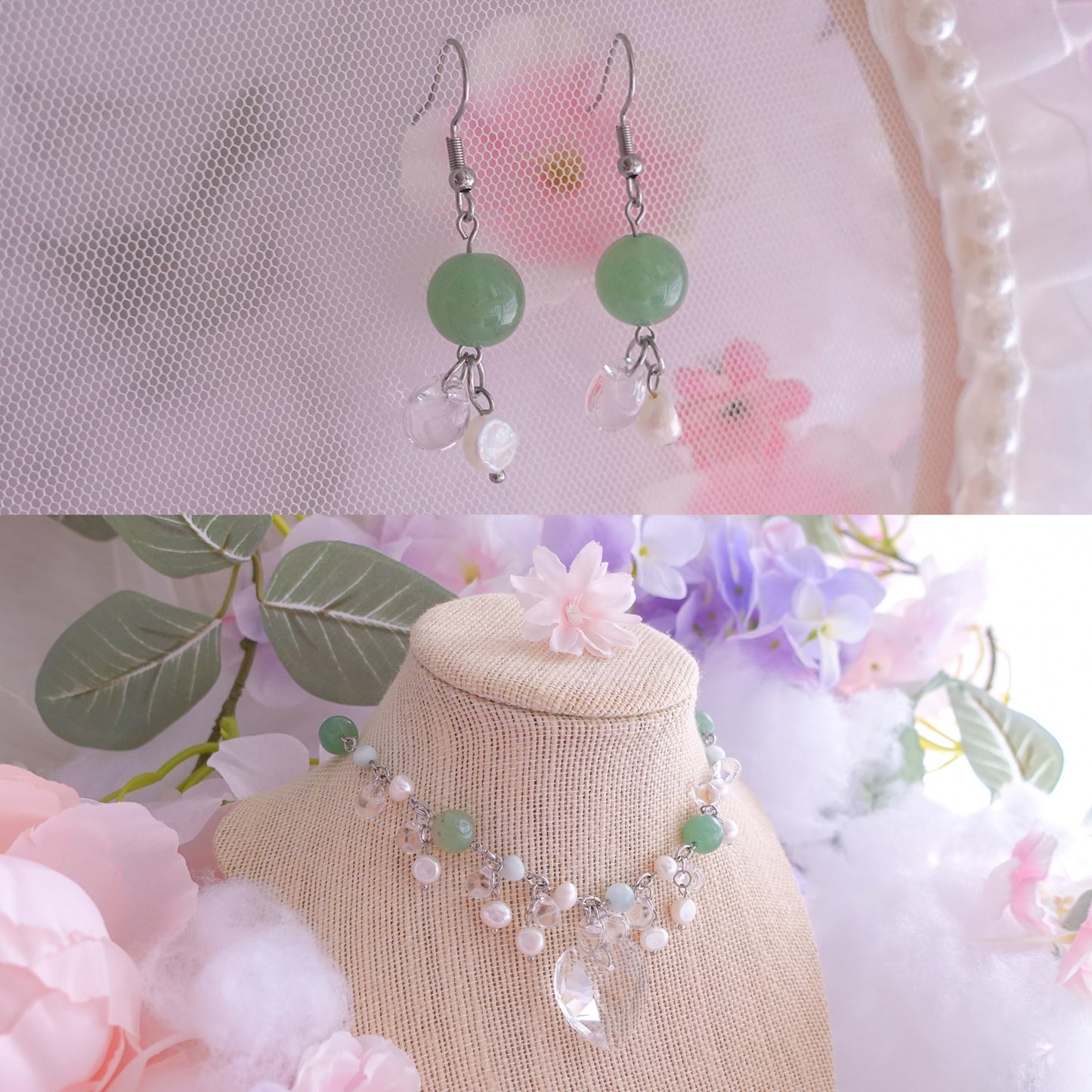 Jadeite Bundle (Choker + Earrings)