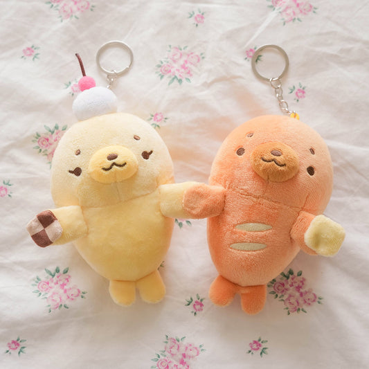 PREORDER ✿ Baguette & Condensed Milk ♡ Seal Keychain