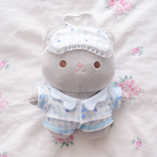 PREORDER ✿ Blueberry ♡ Crème Cat Keychain