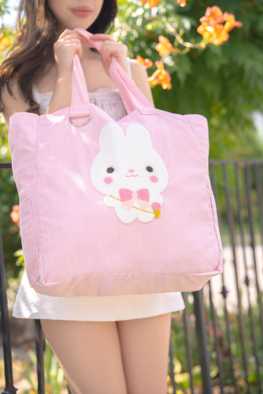Neapolitan Bun XL Tote Bag ♡ Pink | BUY 1 GET 1 50% OFF!