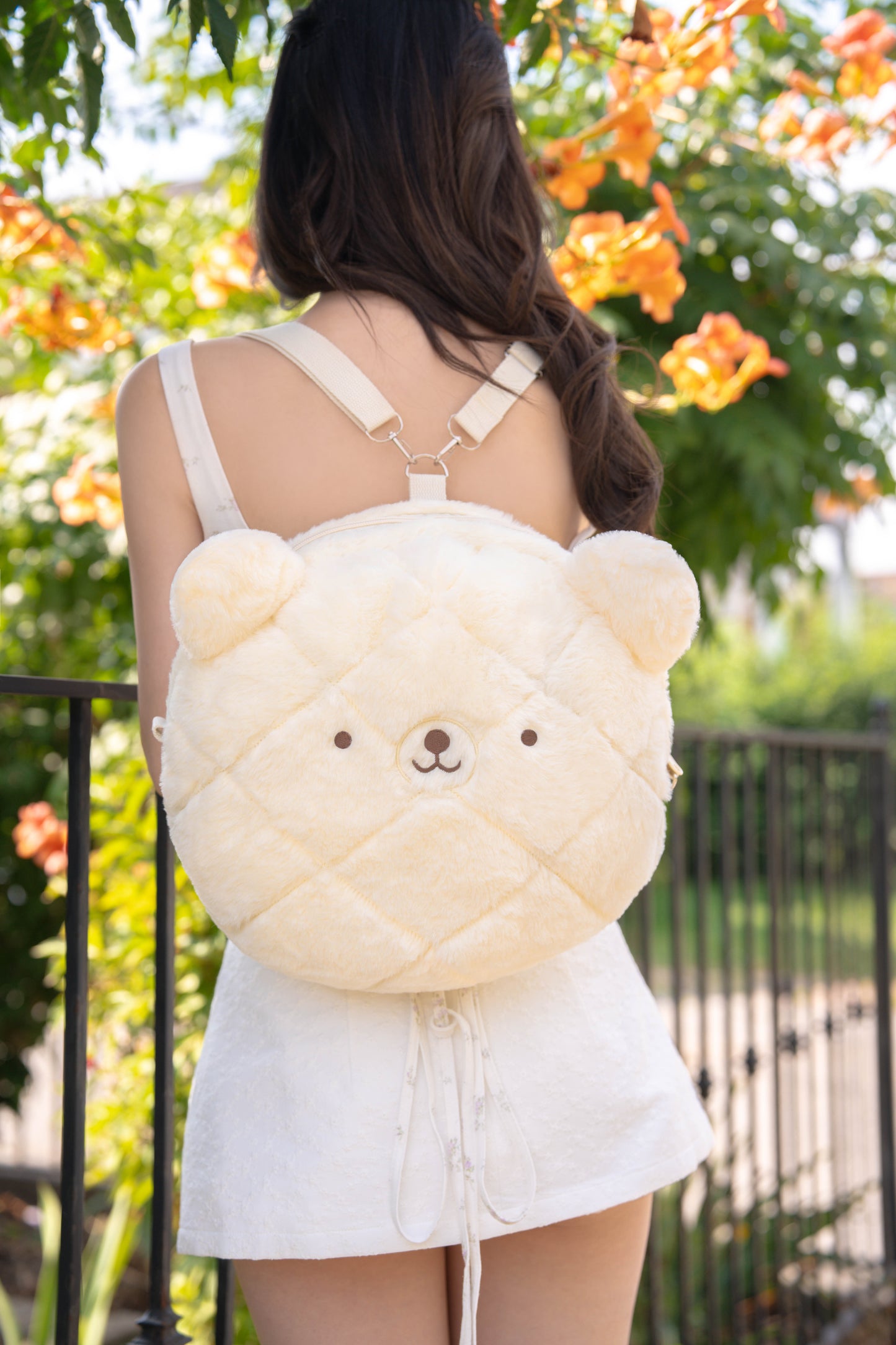 Sweet Bear Melon-pan ♡ Plush Purse/Backpack