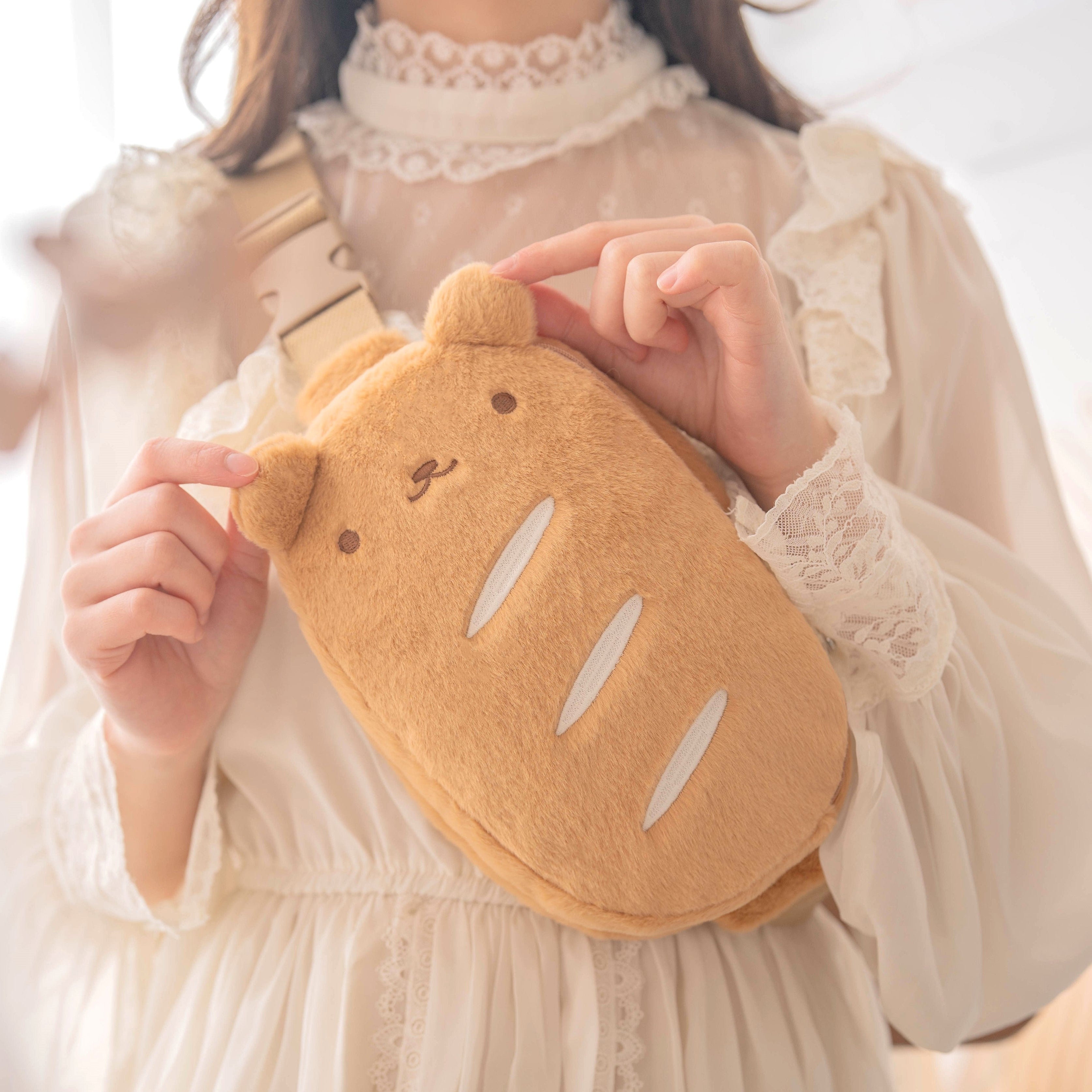 PREORDER ✿ Babie Bear Baguette ♡ Crossbody Bag V2 | remaining