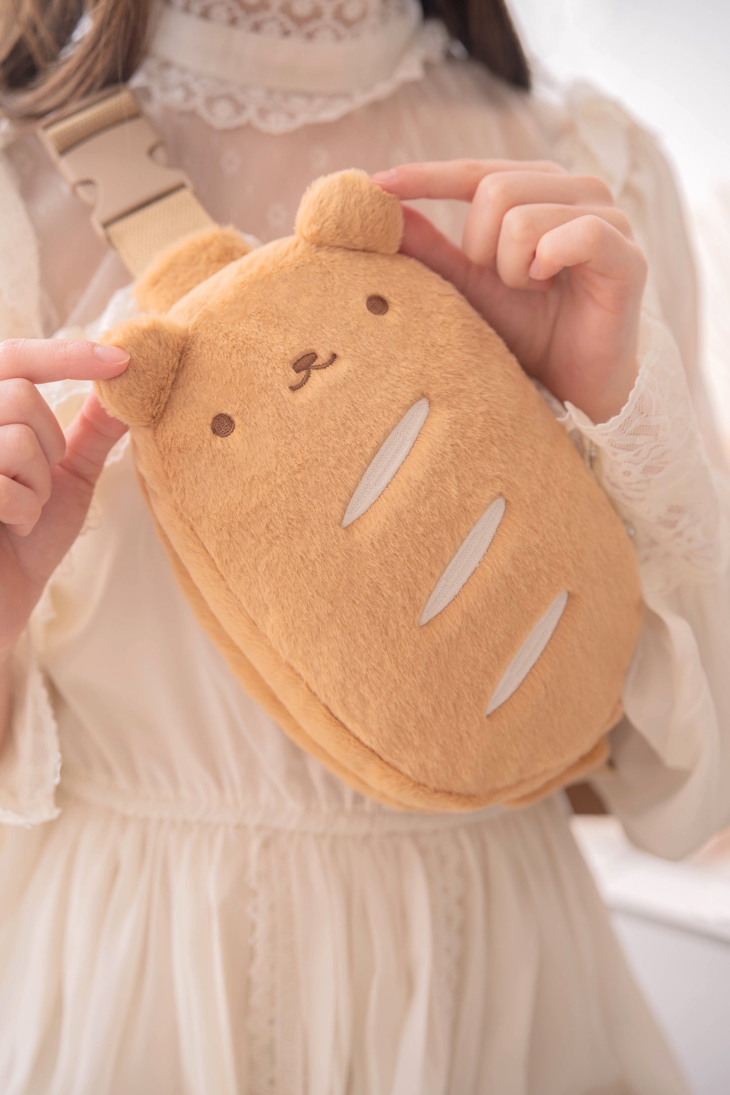 PREORDER ✿ Babie Bear Baguette ♡ Crossbody Bag V2 | remaining stock