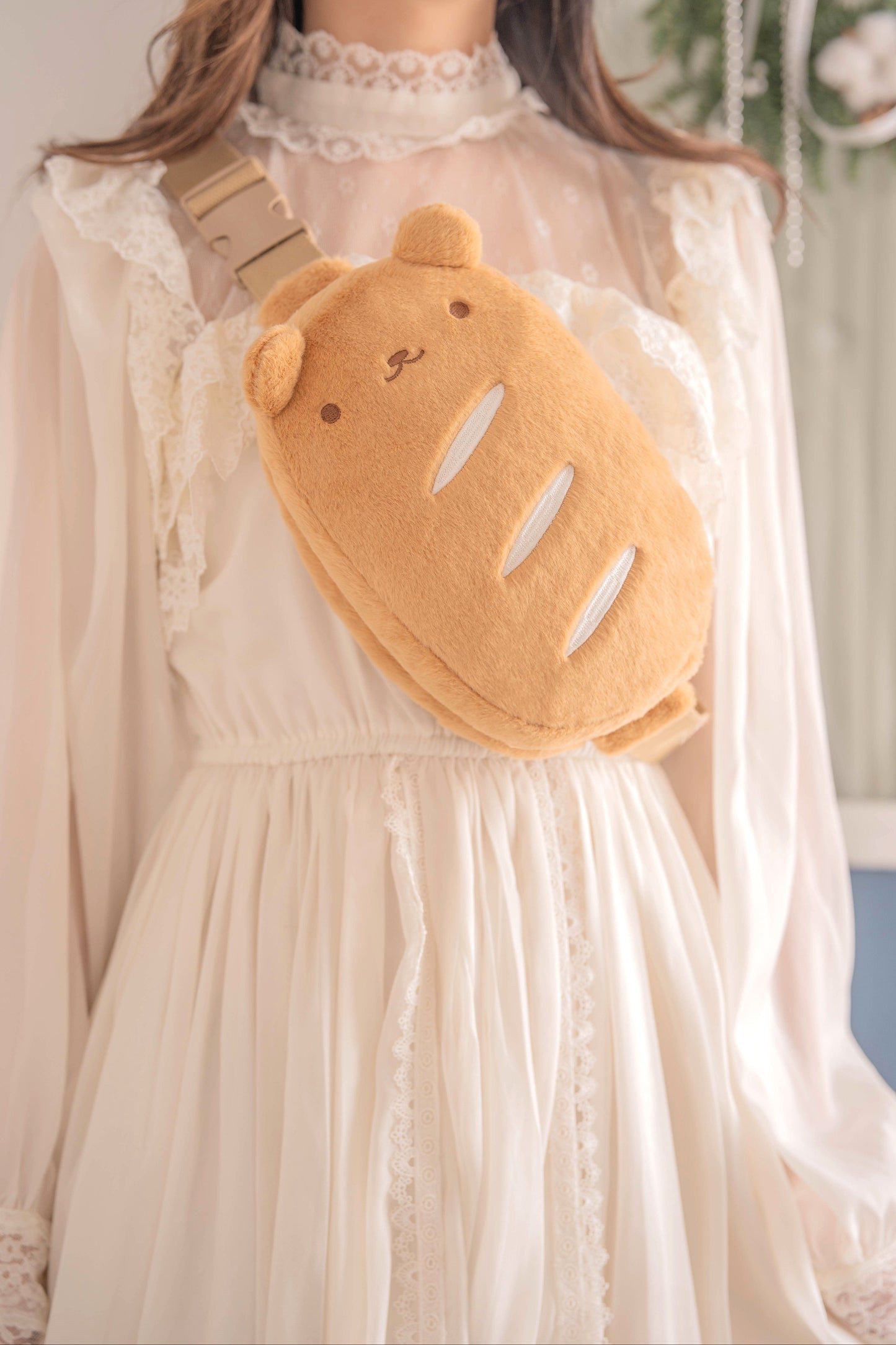 PREORDER ✿ Babie Bear Baguette ♡ Crossbody Bag V2 | remaining stock