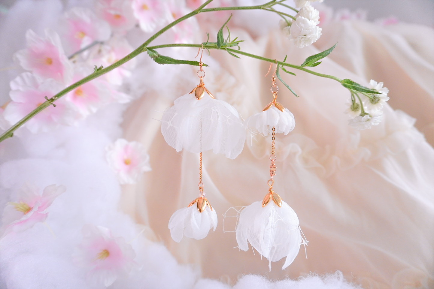 Lotus Milk Earrings