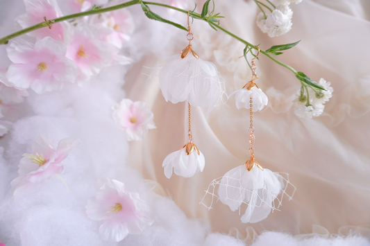 Lotus Milk Earrings