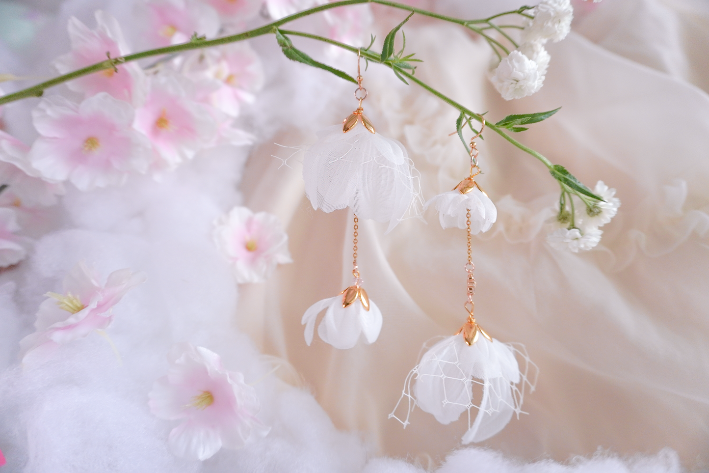 Lotus Milk Earrings